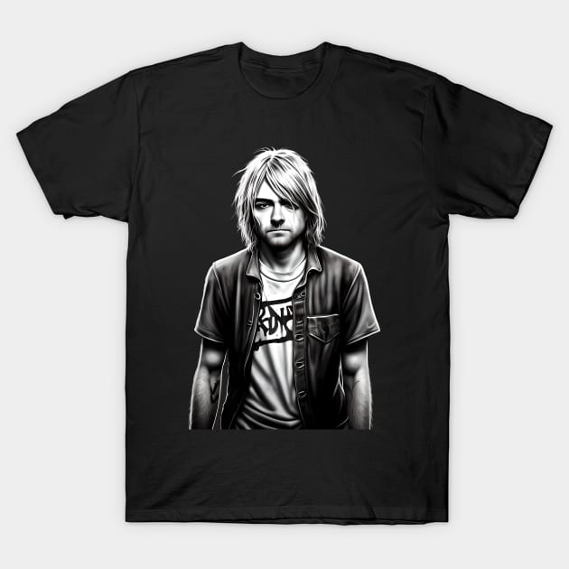 Kurt Cobain 03 T-Shirt by Jaymz Weiss Designz